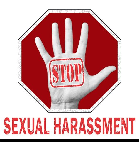 Premium Photo Stop Sexual Harassment Conceptual Illustration Open Hand With The Text Stop