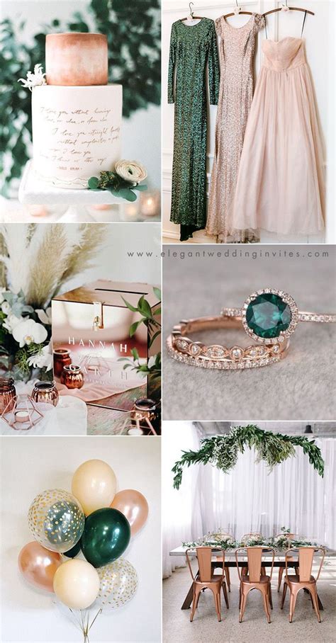 2021 Wedding Trends Chic Rose Gold Wedding Ideas