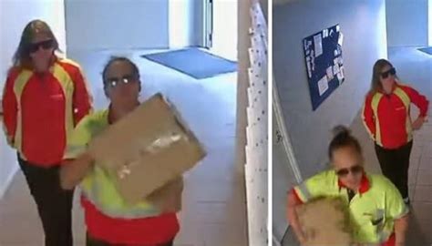Images Appear To Show Women Impersonating Posties Stealing Parcels From