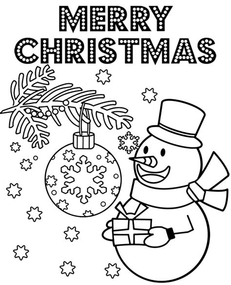 Merry Christmas Printable Christmas Cards To Color