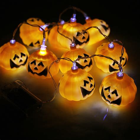 Pumpkin String Fairy Led Lights Halloween Party Decor Hanging Prop Lamps