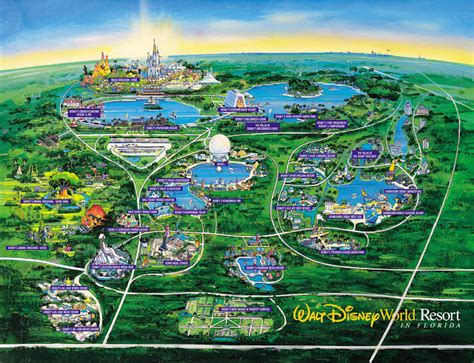 Florida Disneyland Orlando Florida Map