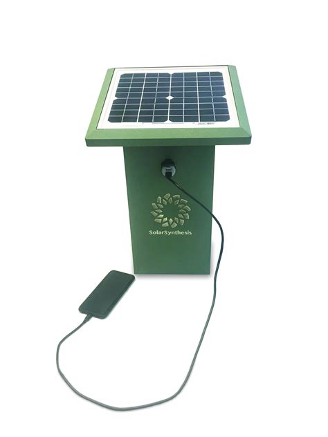 Supercharge35 Green Solar Powered Cell Phone Usb Charging Station