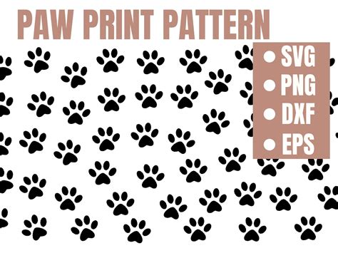 Paw Print Cut File Svg For Cricut Silhouette Dog Paw Svg For Etsy Uk