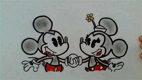 Mickey Mouse And Minnie Mouse Draw By Eclipse340 On Deviantart