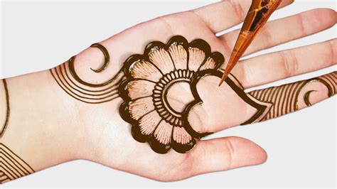 Simple Mehndi Designs For Front Hands Step By Step Mehndi Design Easy