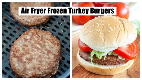 Air Fryer Frozen Turkey Burgers Youtube