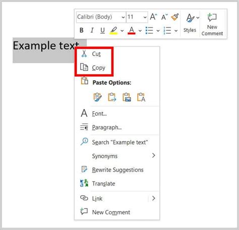 How To Cut Copy And Paste In Microsoft Word