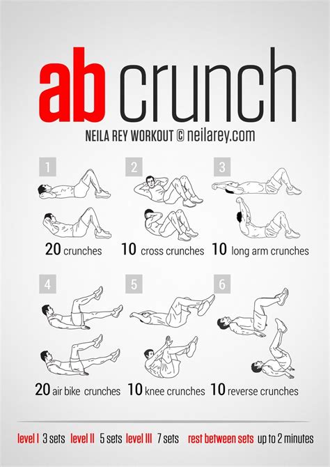 Here are a few desk ab exercises that you can do at your workplace. Crunch Workout for Men and Women | Crunches workout