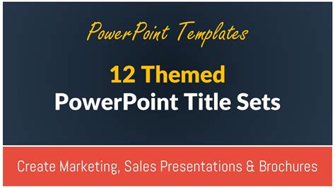12 Powerpoint Title Templates Presentation Process Shop