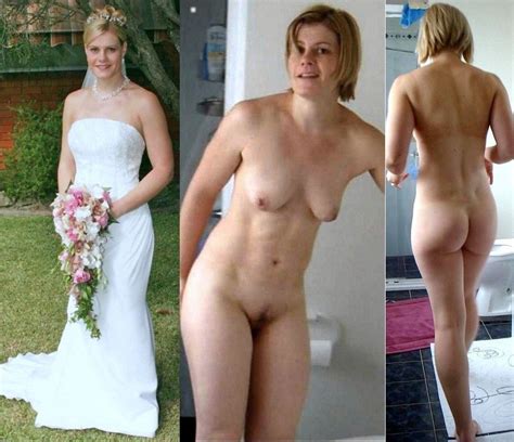 Bride Dressed Undressed Naked Bobs And Vagene
