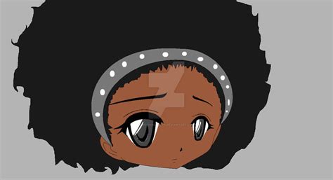 Afro Anime Girl By Moonmelodys On Deviantart