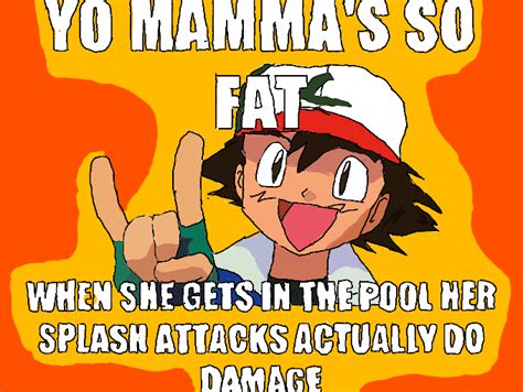 Colors Live Pokemon Meme Ashs Yo Mama Joke By Pokeair