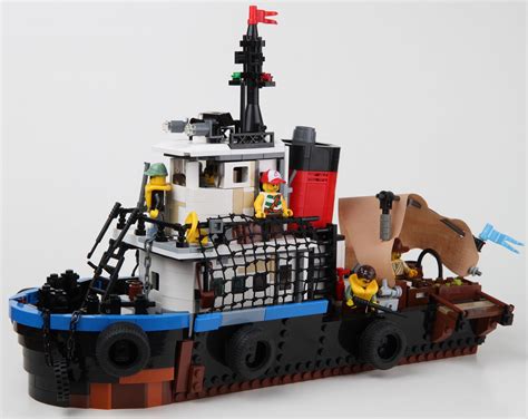 Tugboat 01 With Images Lego Boat