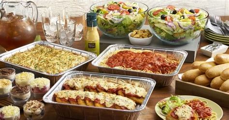 But catering prices are more than the cost to cook the food that will be at your party; Olive Garden catering is available for pickup or delivery ...