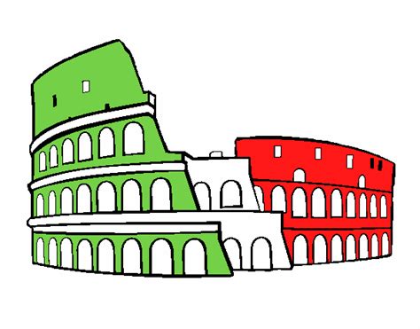 Dibujo Animado Coliseo Romano