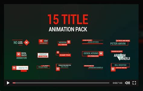 20+ Best Free After Effects Title Templates (Title Animations) 2020