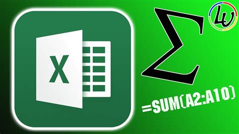 Using Autosum In Excel And Other Automatic Formulas Youtube