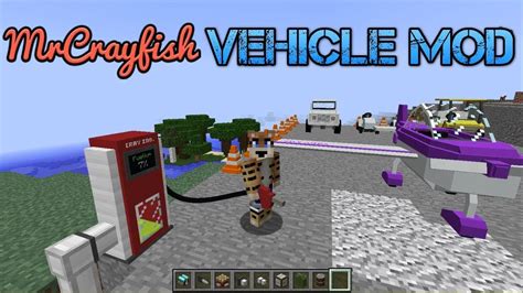 Mrcrayfishs Vehicle Mod And Fuel Station Minecraft 1122 Youtube
