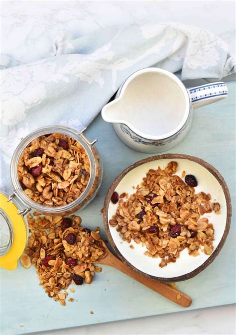 granola casera saludable ideal para el desayuno la cocina fácil de lara