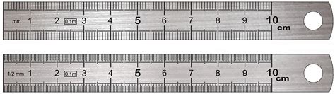 Narrow Stainless Steel Rulers 10 Cm In Length Whittam Precision Rules