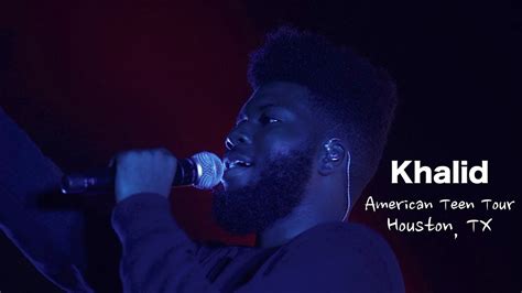 Khalid Performs Location Live In Houston American Teen Tour Youtube