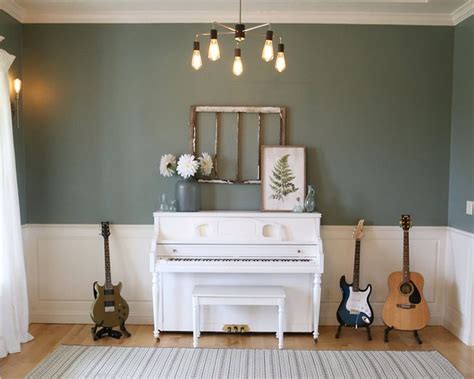 Choosing a paint color isn't just a matter of picking out something you like on your computer or phone screen, though. Behr Marquee (Home Depot)- Village Green | Dining room ...