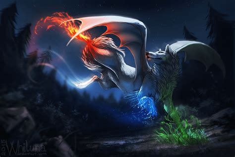 Elemental Wolf Epic Galaxy Wolf Wallpaper Here Are Only The Best Galaxy