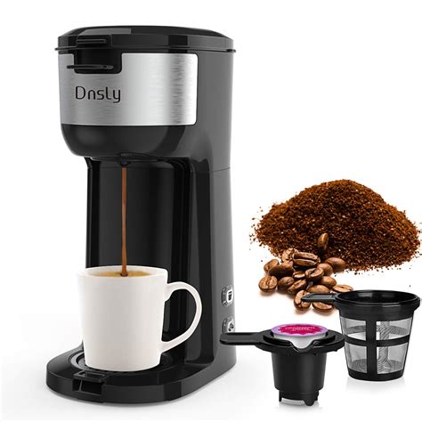 Dnsly Coffee Maker Single Serve K Cup Pod And Ground Coffee 2 In 1