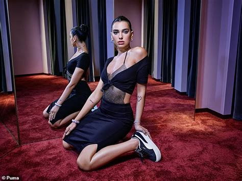 Dua Lipa Sets Pulses Racing In Mesh Bodysuit Paired With Ab Flashing Co