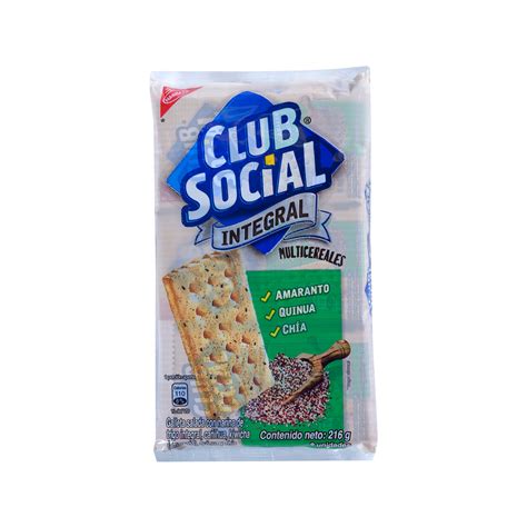 Pack Und Galleta Integral Club Social Multicereal G