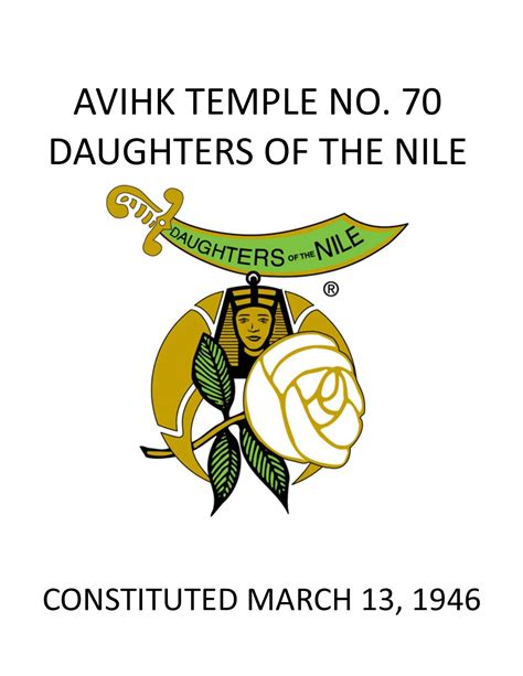 Avihk Temple No 70 Daughters Of The Nile