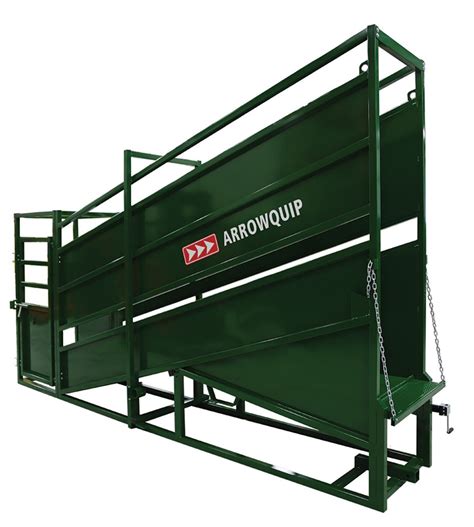 Stationary And Portable Cattle Loading Chute Arrowquip