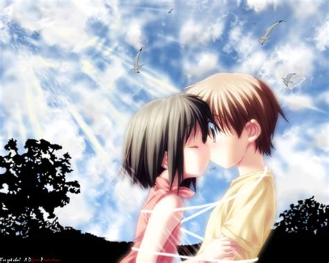 47 Anime Kissing Wallpaper Wallpapersafari