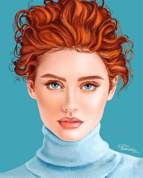 red haired beauty girl by niantika on deviantart