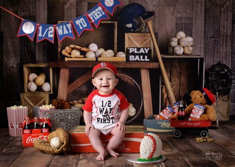 6 Month Baby Boy Photo Shoot Baseball 12 Way To First 6 Month Baby