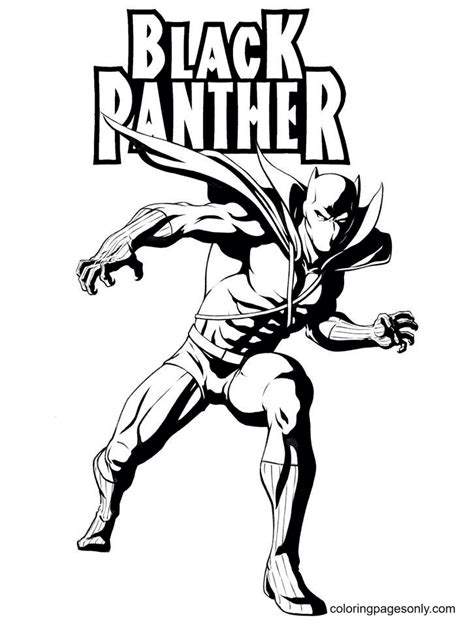 65 Free Printable Black Panther Coloring Pages