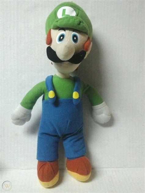 Luigi 14 Plush Stuffed Toy Doll 2004 Kellytoy Nintendo Mario Brothers