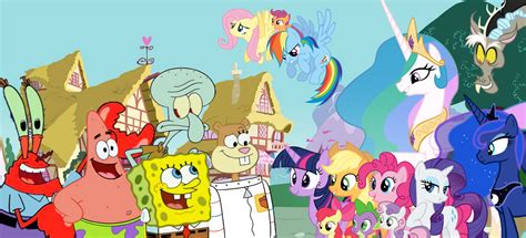 Welcome To Ponyville Spongebob By Darkmoonanimation On Deviantart