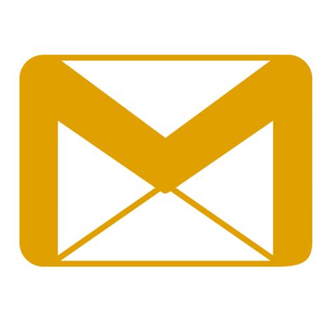 Icône Gmail Jaune Logo Png