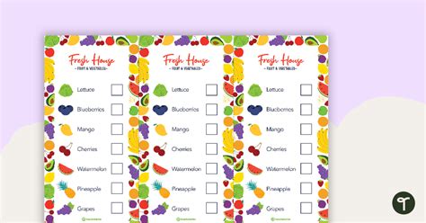 fruit and vegetable shop role play shopping lists teach starter
