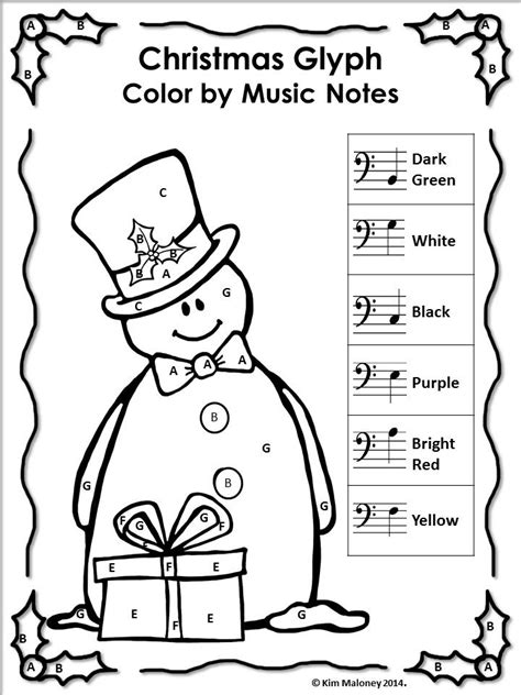 These cute piano coloring pages will delight students of all ages. Christmas Music Activities: 24 Christmas Music Color by ...