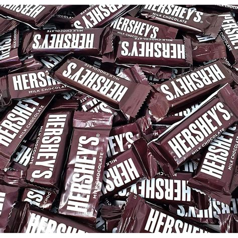 Hersheys Milk Chocolate Snack Size Bar 045 Ounces Bulk Candy 2 Lbs