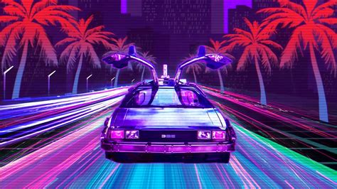 Retro Lux Cars Retrowave 4k Hd Cars 4k Wallpapers