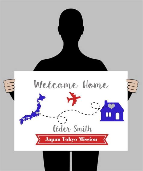 Lds Missionary Welcome Home Posterbanner With Map Or Photo Digital