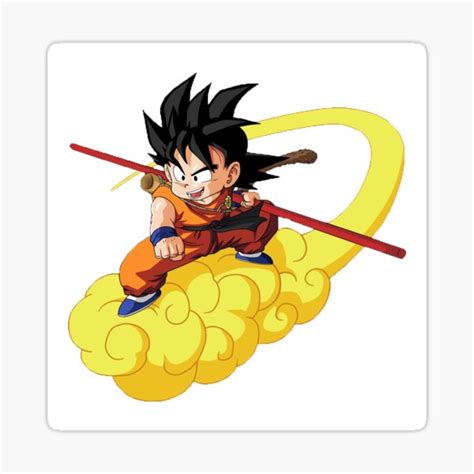 Dragon Ball Goku Flying Nimbus Sticker For Sale By Xtrekcorps