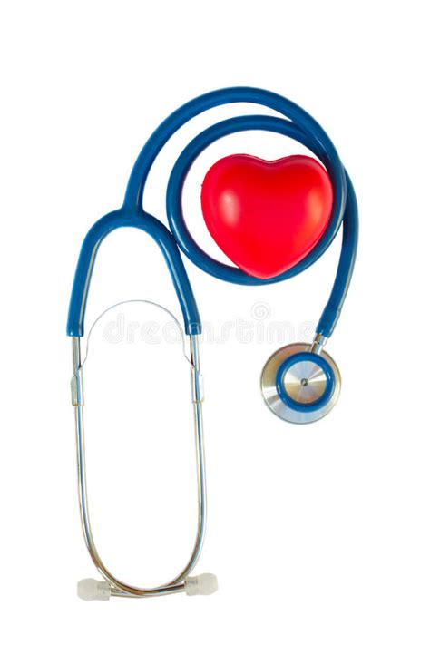 Red Heart And Stethoscope Stock Photo Image Of Clinical 33127086