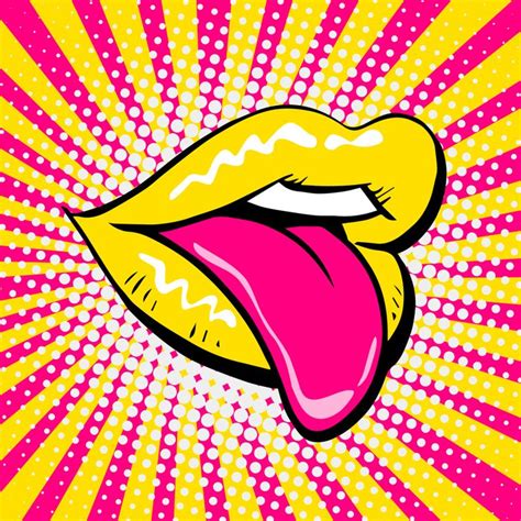 pop art lips yellow art print by markus mueller digital artist x small pop art lips pop