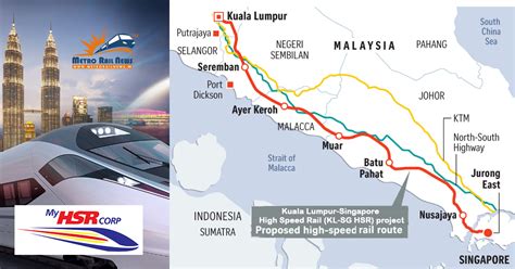 High Speed Rail Malaysia Route Map Hsr Project To Boost Kl Singapore