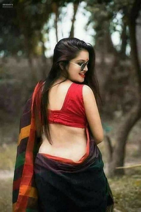 Pin On Rear View In Saree